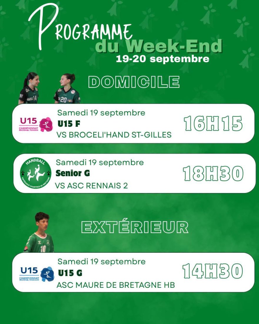 Programme du 19 septembre